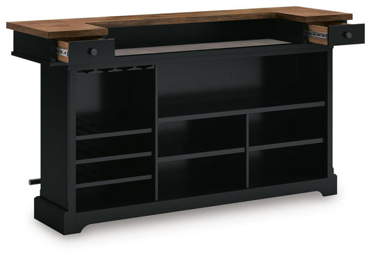 Wildenauer - Bar - Brown / Black Bar Tables by Signature Design by Ashley® - Walls Furniture & Mattress