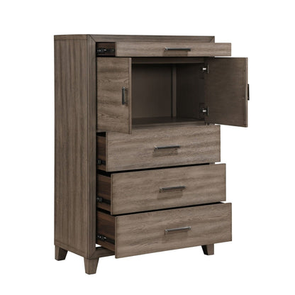 Harrisburg - Door Chest - Walnut Door Chests by New Classic - Walls Furniture & Mattress