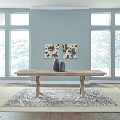 Brentwood - Double Pedestal Table - Brown Dining Tables by Liberty Furniture - Walls Furniture & Mattress