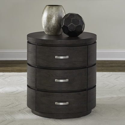 Cascade Falls - Round End Table - Satin Espresso End Tables by Liberty Furniture - Walls Furniture & Mattress