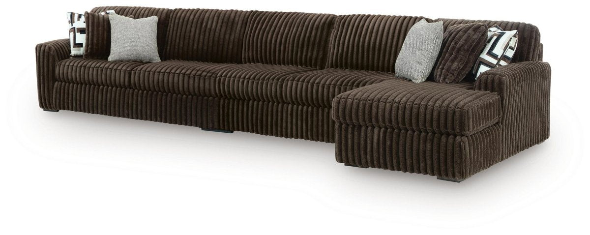 Midnight - Madness - Sectional Stationary Sectionals by Signature Design by Ashley® - Walls Furniture & Mattress