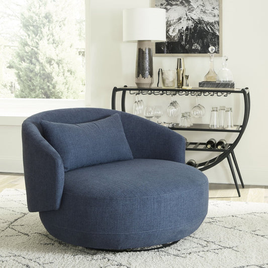 Haley - Upholstered Swivel Cuddler Chair Swivel Chairs by Liberty Furniture - Walls Furniture & Mattress
