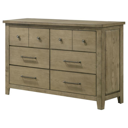 Hazlewood - 6 - Drawer Bedroom Dresser Cabinet - Vineyard Oak Dressers by Coaster Fine Furniture - Walls Furniture & Mattress
