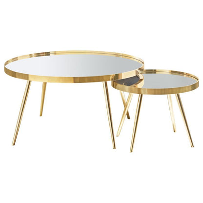 Kaelyn - Round Coffee And End Table Set Table Sets by Coaster Fine Furniture - Walls Furniture & Mattress