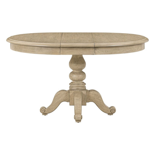 Summer House - Pedestal Table Set - Sand Dune Dining Tables with Extensions by Liberty Furniture - Walls Furniture & Mattress