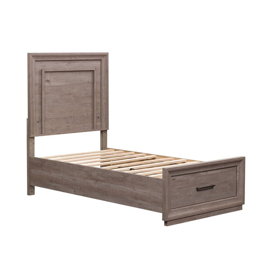 Horizons - Twin Storage Bed - Medium Gray Storage Beds by Liberty Furniture - Walls Furniture & Mattress