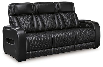 Boyington - 2 Pc. - Power Reclining Sofa And Loveseat - Black Reclining Sofas & Loveseats by Signature Design by Ashley® - Walls Furniture & Mattress