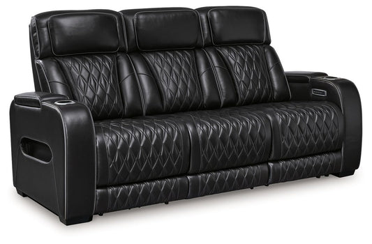 Boyington - 2 Pc. - Power Reclining Sofa And Loveseat - Black Reclining Sofas & Loveseats by Signature Design by Ashley® - Walls Furniture & Mattress