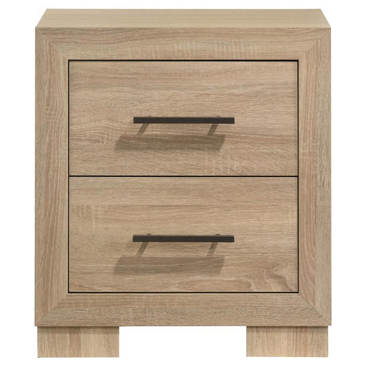 Arielle - 2 - Drawer Bedroom Nightstand With Casters - Light Oak Accent Nightstands by Coaster Fine Furniture - Walls Furniture & Mattress