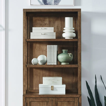 Shaker Lakes - Bookcase Hutch - Harvest Brown Cabinet & Bookcase Parts by Liberty Furniture - Walls Furniture & Mattress