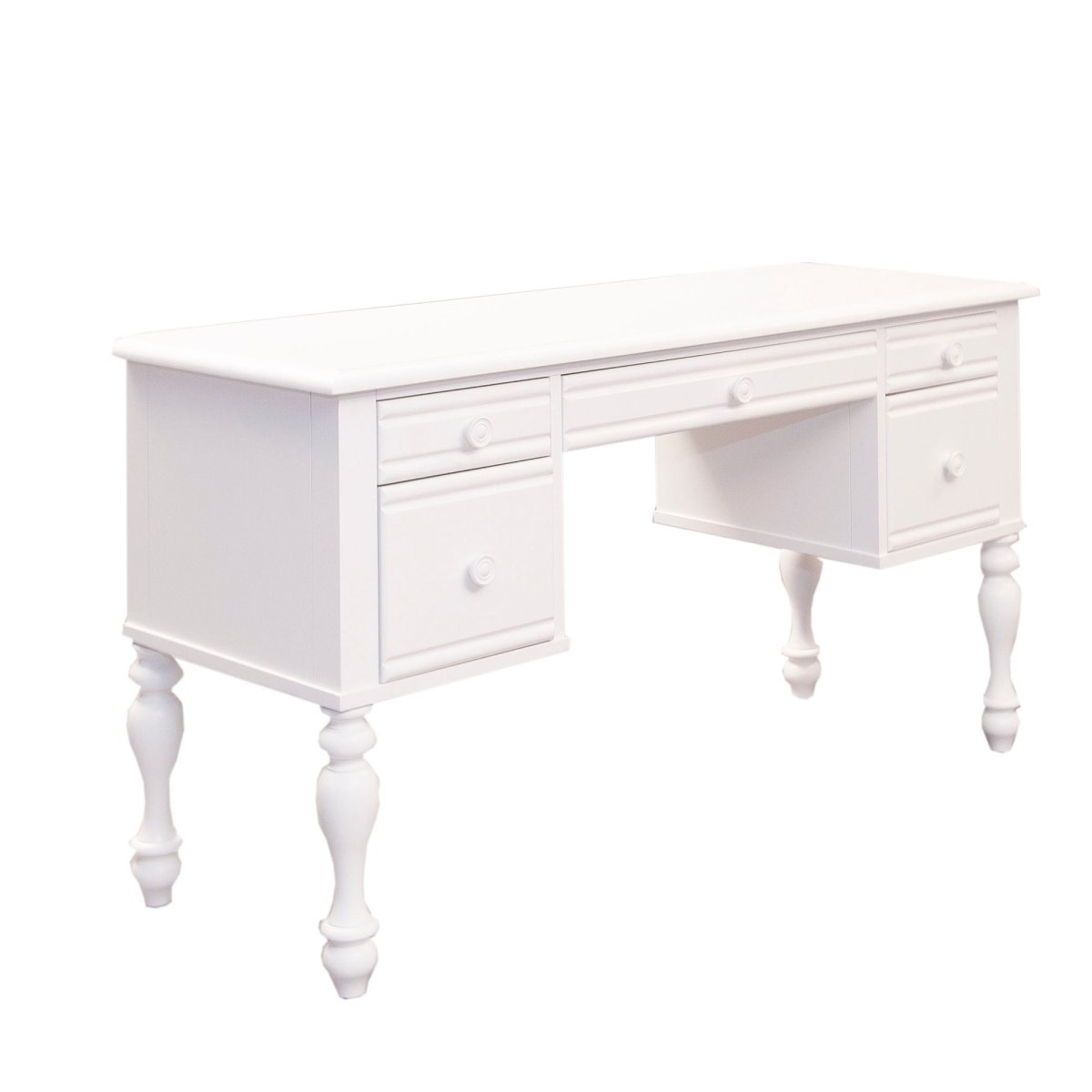 Summer House - Wood Vanity Desk - White Vanity Desks by Liberty Furniture - Walls Furniture & Mattress