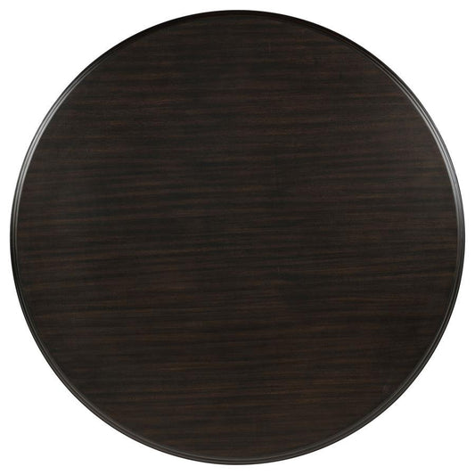 Twyla - 60" Round Wood Dining Room Table - Dark Cocoa Dining Tables by Coaster Fine Furniture - Walls Furniture & Mattress
