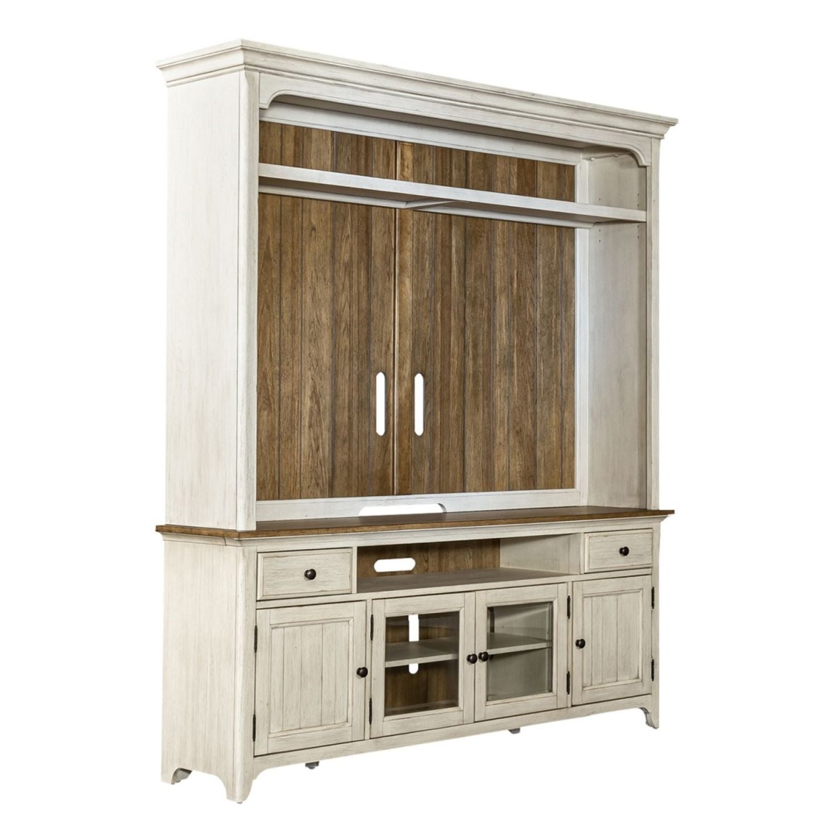 Farmhouse Reimagined - Entertainment Center Entertainment Centers by Liberty Furniture - Walls Furniture & Mattress