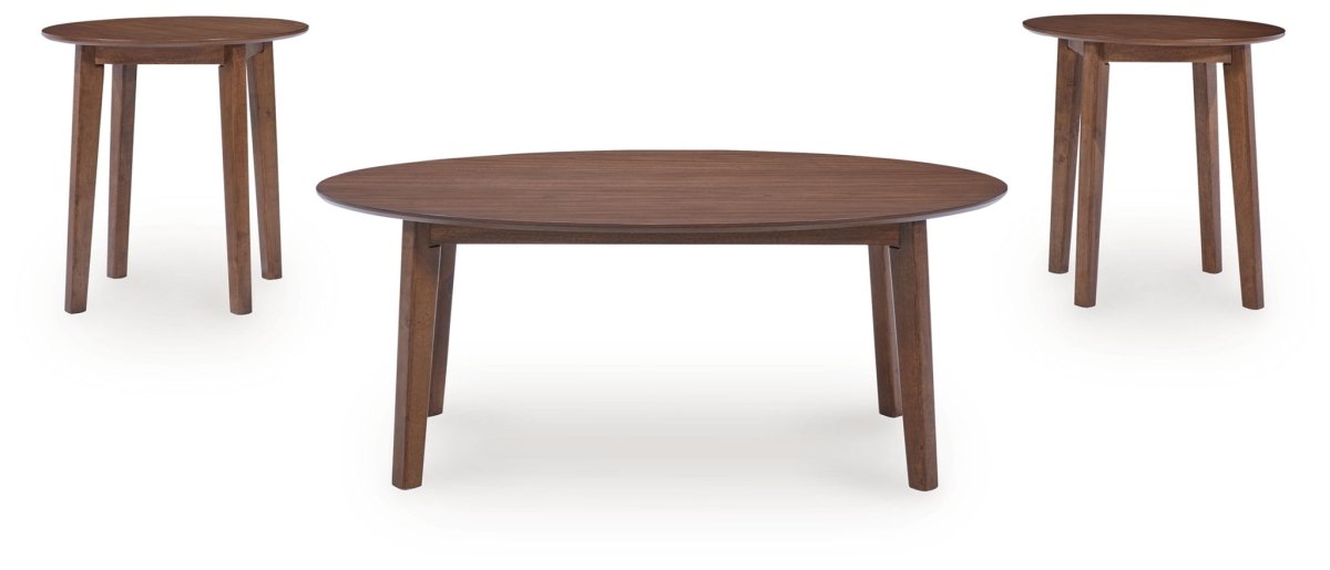 Gordonay - Occasional Table Set (Set of 3) - Brown Table Sets by Signature Design by Ashley® - Walls Furniture & Mattress