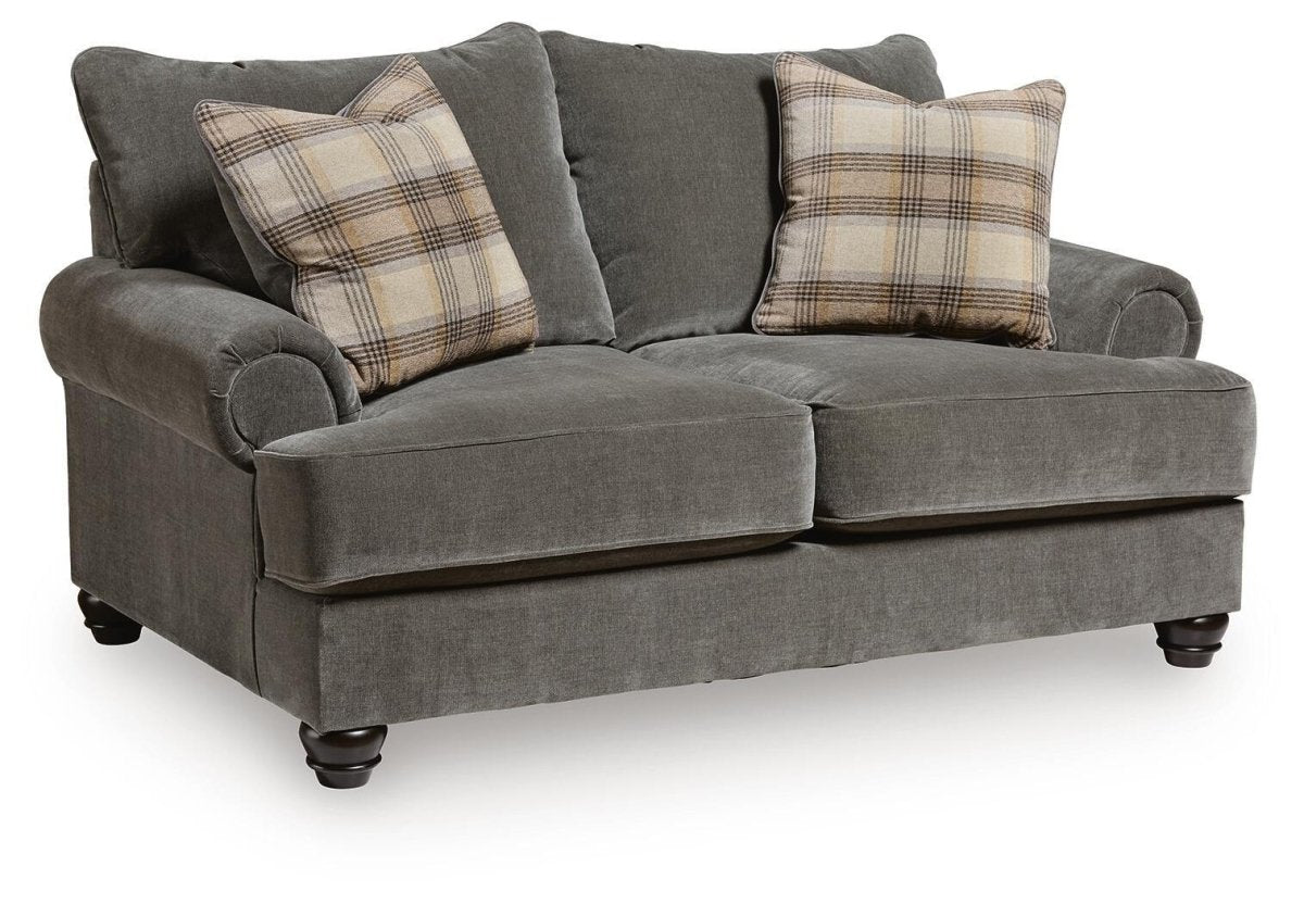 Tallow Creek - Loveseat - Shadow Stationary Loveseats by Signature Design by Ashley® - Walls Furniture & Mattress