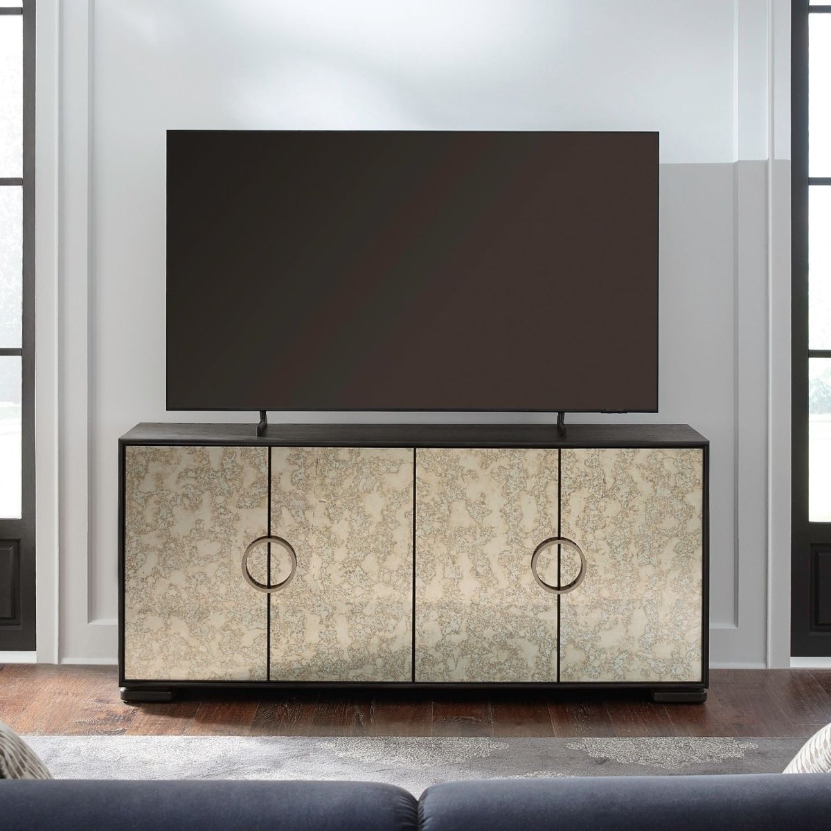 Barlowe - 4 Door Accent Cabinet - Brown Accent Cabinets by Liberty Furniture - Walls Furniture & Mattress