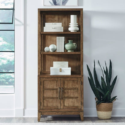 Shaker Lakes - Bookcase - Harvest Brown Standard Bookcases by Liberty Furniture - Walls Furniture & Mattress