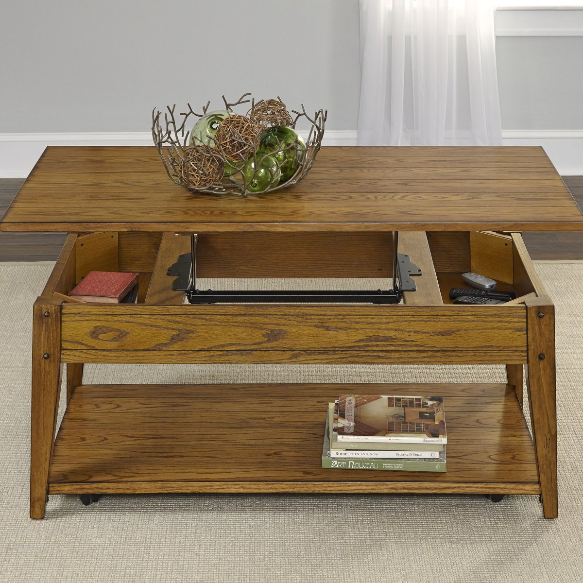 Lake House - Lift Top Cocktail Table Cocktail Tables by Liberty Furniture - Walls Furniture & Mattress