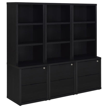 Westpark - 3 Piece Wall Unit Bookcase Set With USB Standard Bookcases by Coaster Fine Furniture - Walls Furniture & Mattress