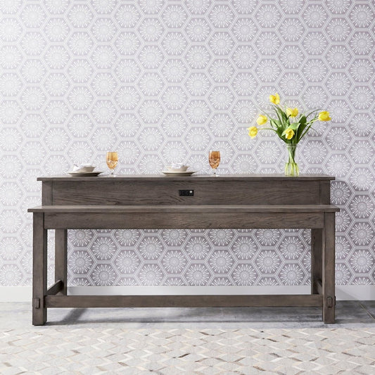 Modern Farmhouse - 4 Piece Dining Room Set - Gray 4 Piece Dining Room Sets by Liberty Furniture - Walls Furniture & Mattress