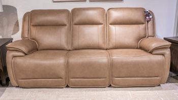 Glencroft - Sahara - Power Reclining Sofa With Adjustable Headrest Reclining Sofas by Signature Design by Ashley® - Walls Furniture & Mattress