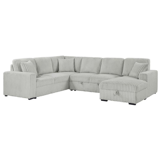 Devonshire - Sleeper Sectional Sofa Storage Chaise Sleeper Sectionals by Coaster Fine Furniture - Walls Furniture & Mattress