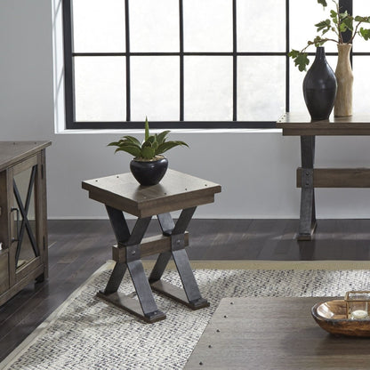 Sonoma Road - Chair Side Table - Light Brown Chair Side Tables by Liberty Furniture - Walls Furniture & Mattress