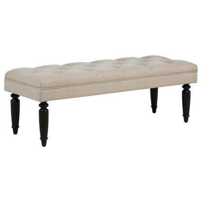 Marsha - 52" Upholstered Entryway Accent Bench - Latte Upholstered Benches by Coaster Fine Furniture - Walls Furniture & Mattress
