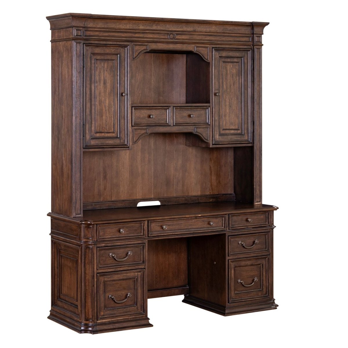 Provence Park - Credenza & Hutch - Chateau Brown Credenzas & Hutches by Liberty Furniture - Walls Furniture & Mattress