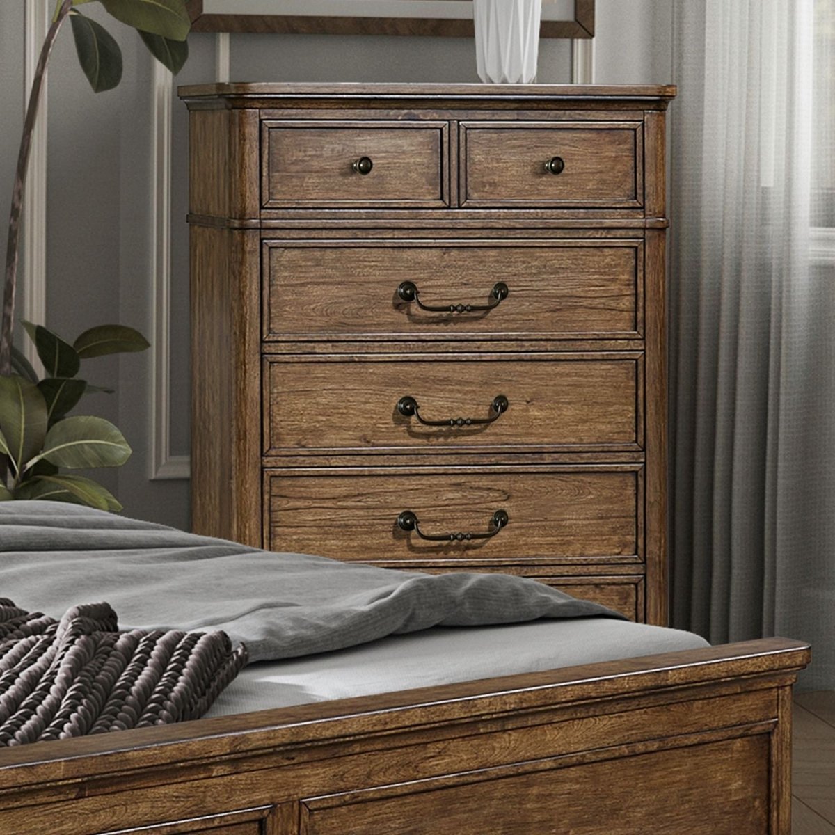 Harrison Heights - 5 Drawer Chest - Sienna Accent Chests by Liberty Furniture - Walls Furniture & Mattress
