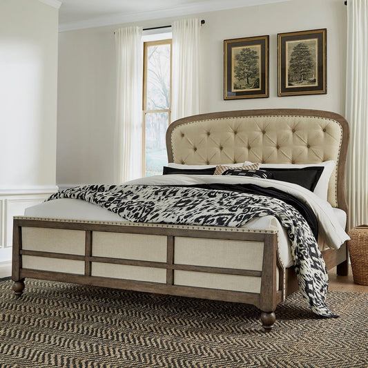 Americana Farmhouse - Shelter Bed Upholstered Beds by Liberty Furniture - Walls Furniture & Mattress