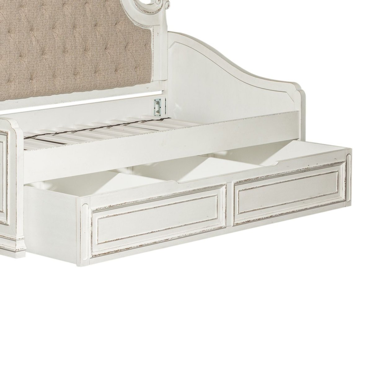 Magnolia Manor - Twin Trundle Unit - Antique White Trundles by Liberty Furniture - Walls Furniture & Mattress