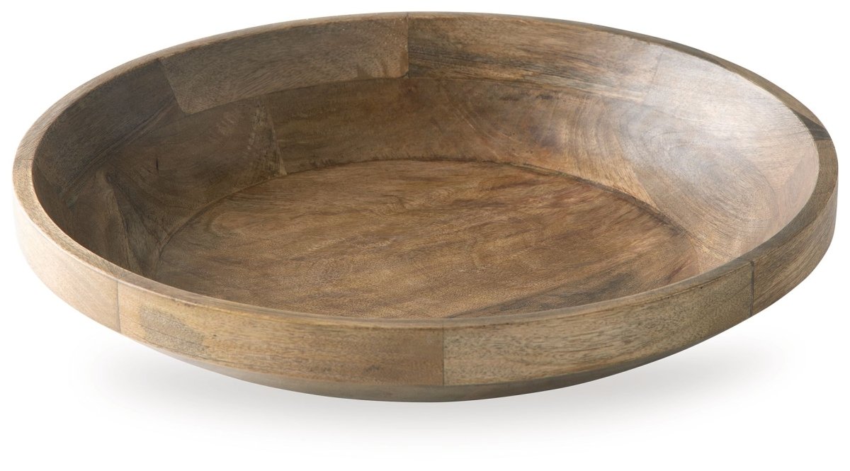 Clayburg - Bowl - Natural Brown Plates & Bowls by Signature Design by Ashley® - Walls Furniture & Mattress