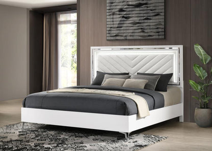 Cassia - LED Panel Bed Upholstered Beds by Coaster Fine Furniture - Walls Furniture & Mattress