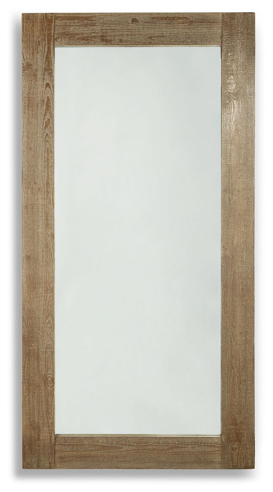 Waltleigh - Floor Mirror - Distressed Brown