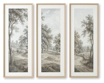 Dixonburg - Wall Art Set (Set of 3) - Taupe / Gray Framed Print Sets by Signature Design by Ashley® - Walls Furniture & Mattress