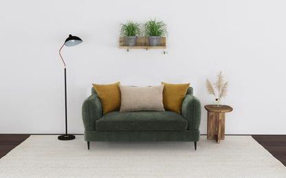 Jade - Chenille Upholstered Modern Track Arm Loveseat Stationary Loveseats by Coaster Fine Furniture - Walls Furniture & Mattress