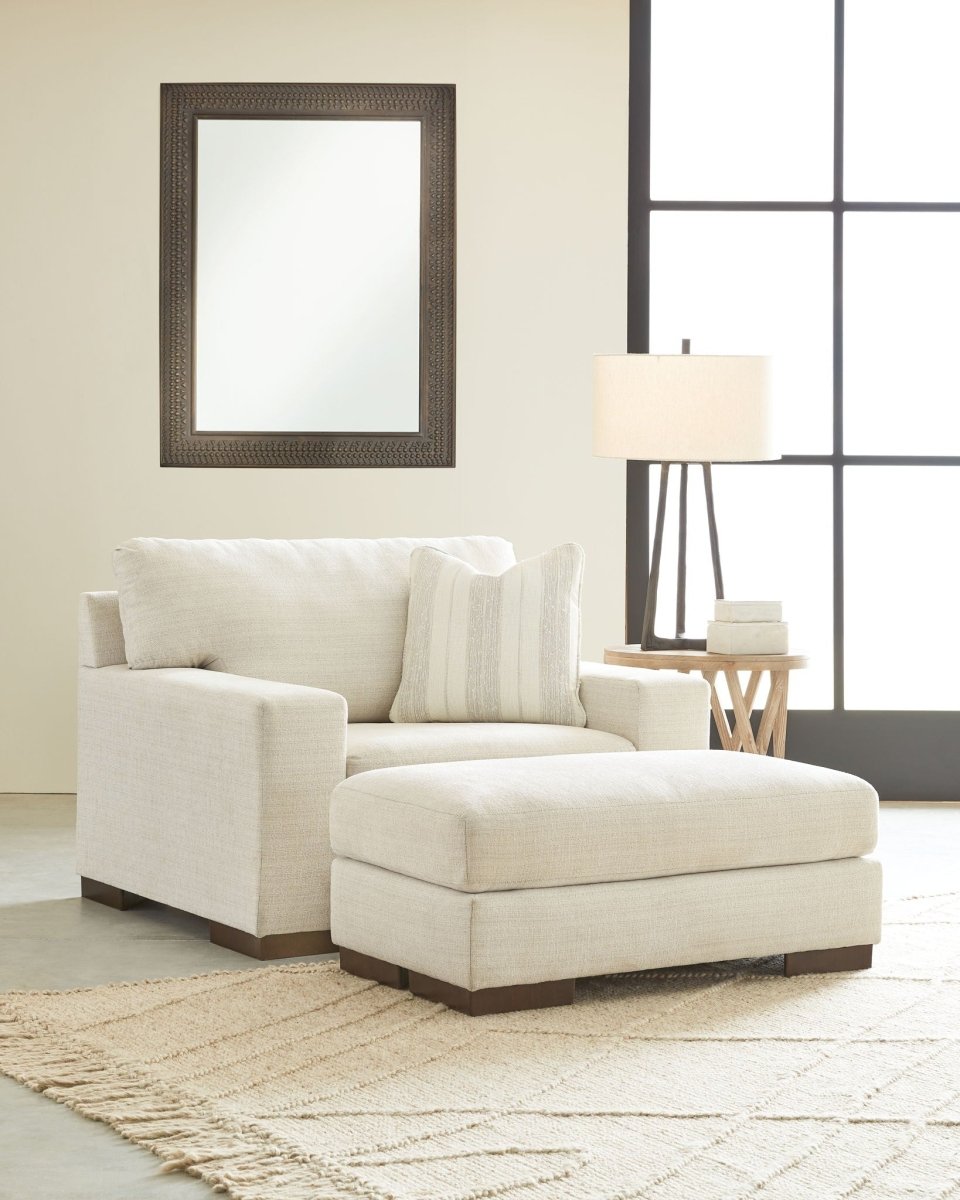 Maggie - Living Room Set Stationary Chair & Ottoman by Signature Design by Ashley® - Walls Furniture & Mattress