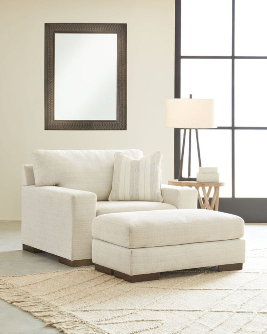 Maggie - Living Room Set Stationary Chair & Ottoman by Signature Design by Ashley® - Walls Furniture & Mattress