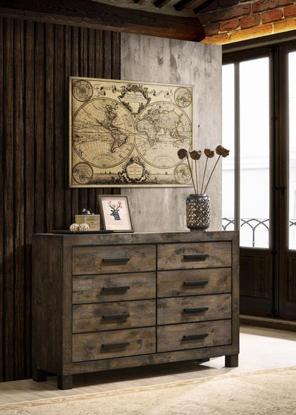 Woodmont - 8 - Drawer Dresser Dressers by CoasterEveryday - Walls Furniture & Mattress