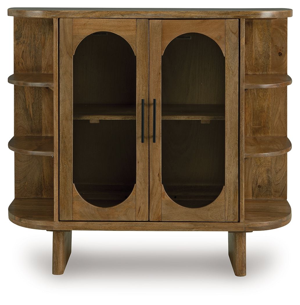 Niall - Light Brown - Accent Cabinet Accent Cabinets by Signature Design by Ashley® - Walls Furniture & Mattress