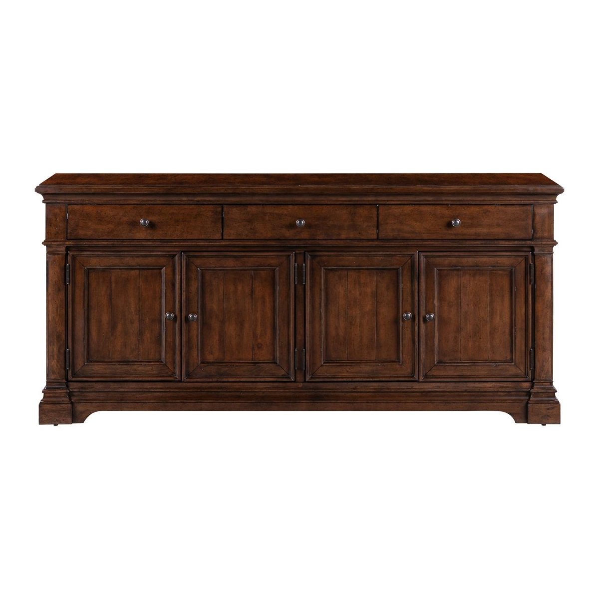 Arden Road - 74" TV Console - Cherry TV Stands by Liberty Furniture - Walls Furniture & Mattress