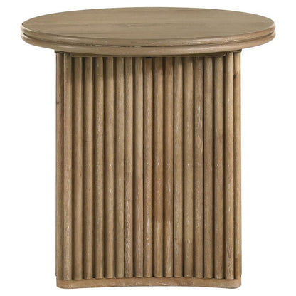 Adina - Round Wood Table End Tables by Coaster Fine Furniture - Walls Furniture & Mattress
