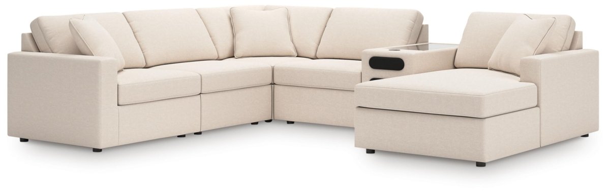 Modmax - Sectional - Oyster Stationary Sectionals by Signature Design by Ashley® - Walls Furniture & Mattress
