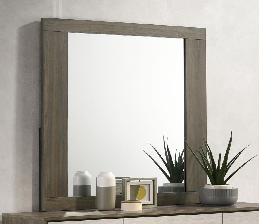 Fenwick - Dresser Mirror - Gray Oak Bedroom Mirrors by Coaster Fine Furniture - Walls Furniture & Mattress