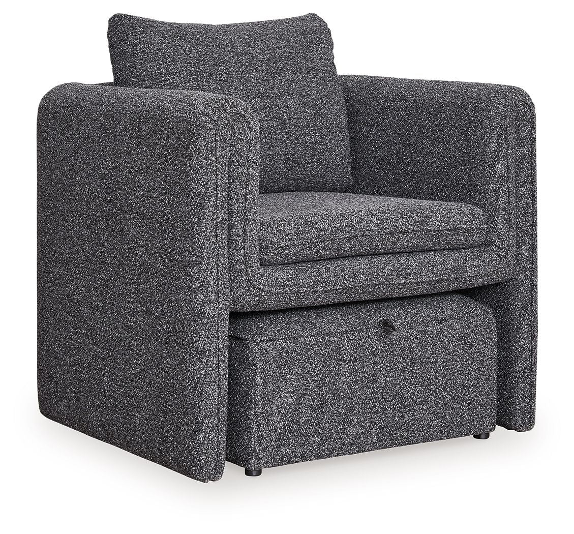 Vreni - Charcoal / Black - Accent Chair Accent Chairs by Signature Design by Ashley® - Walls Furniture & Mattress