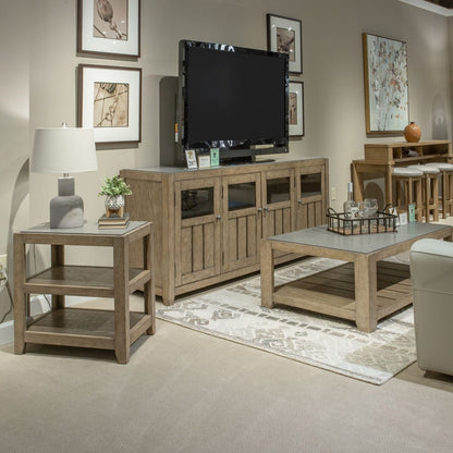 Millstone - 3 Piece Set (1 Cocktail 2 End Tables) - Light Brown Table Sets by Liberty Furniture - Walls Furniture & Mattress