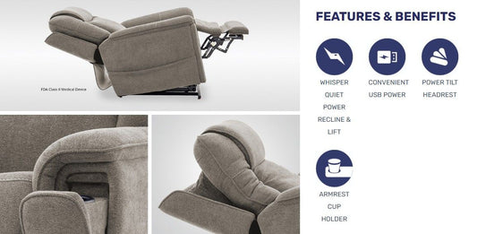 TRIO MEZZO Trento Ash 3 Position Lift Chair