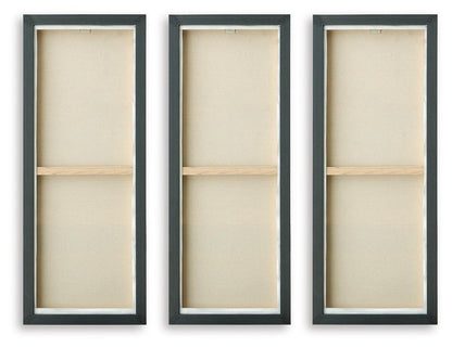 Larrondale - Wall Art Set (Set of 3) - Black / Gray / Brown Canvas Art Sets by Signature Design by Ashley® - Walls Furniture & Mattress