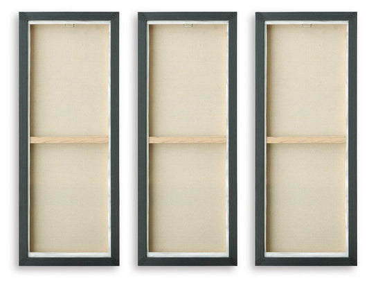 Larrondale - Wall Art Set (Set of 3) - Black / Gray / Brown Canvas Art Sets by Signature Design by Ashley® - Walls Furniture & Mattress